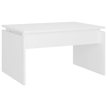 vidaXL Table basse blanche 68x50x38 cm Bois d'ingénierie