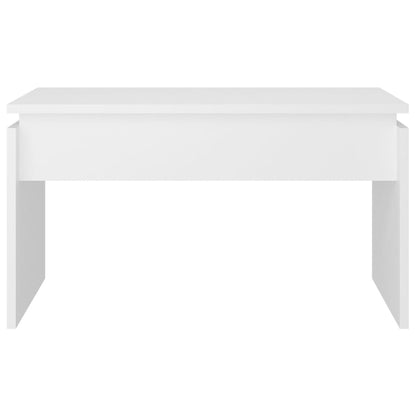 vidaXL Table basse blanche 68x50x38 cm Bois d'ingénierie