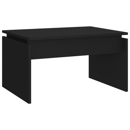 vidaXL Table basse noire 68x50x38 cm Bois d'ingénierie