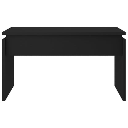 vidaXL Table basse noire 68x50x38 cm Bois d'ingénierie