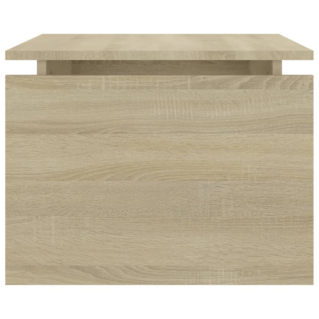 vidaXL Table basse chêne Sonoma 68x50x38 cm bois d'ingénierie