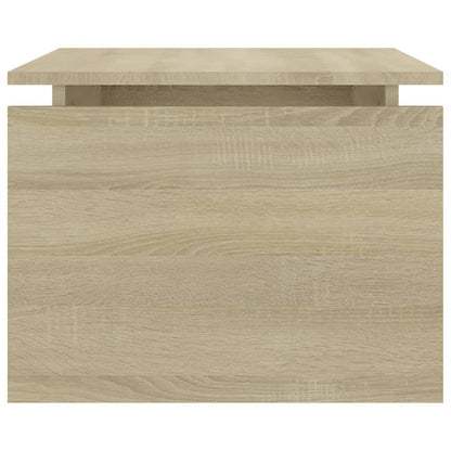 vidaXL Table basse chêne Sonoma 68x50x38 cm bois d'ingénierie