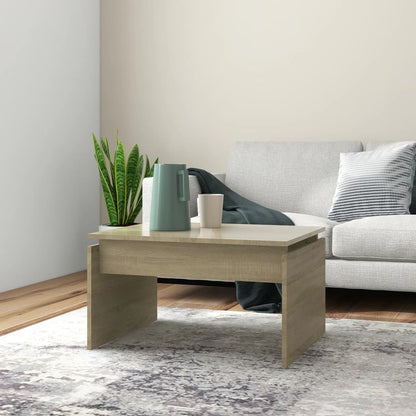 vidaXL Table basse chêne Sonoma 68x50x38 cm bois d'ingénierie