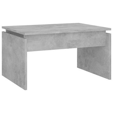 vidaXL Table basse gris béton 68x50x38 cm Aggloméré