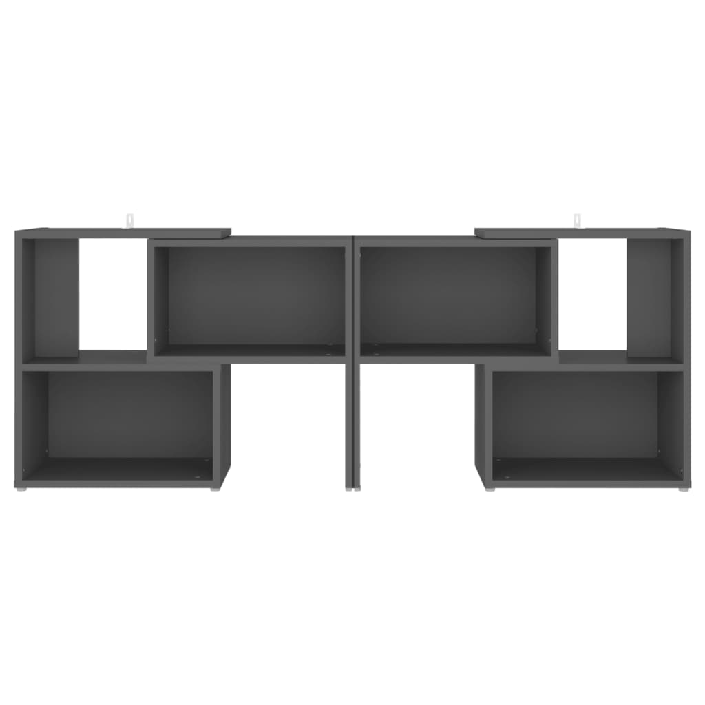 vidaXL Meuble TV gris 104x30x52 cm Aggloméré