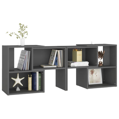 vidaXL Meuble TV gris 104x30x52 cm Aggloméré