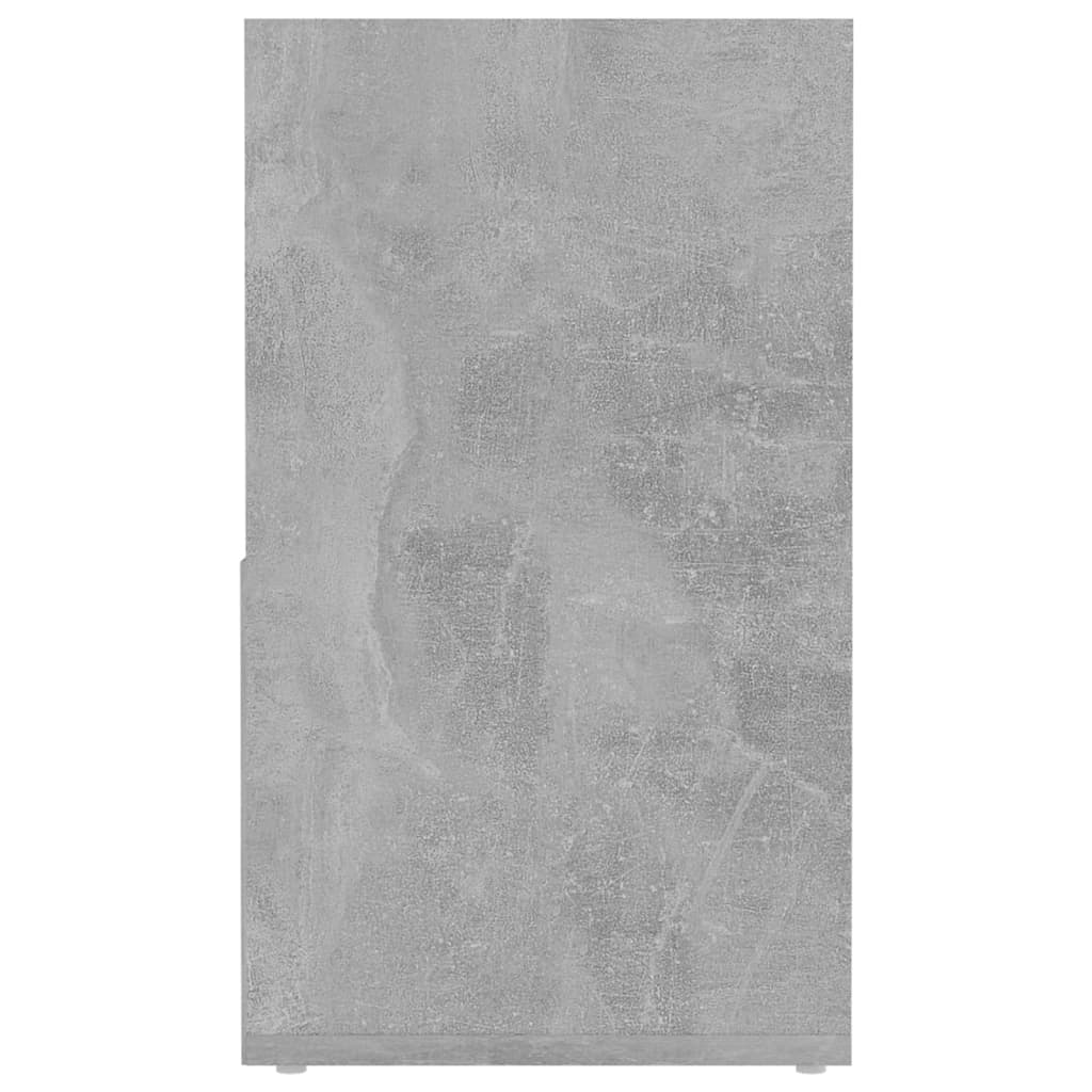 vidaXL Meuble TV gris béton 149x30x52 cm Aggloméré