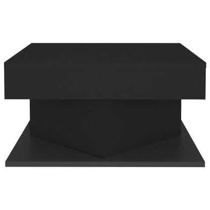 vidaXL Table basse noire 57x57x30 cm en bois d'ingénierie