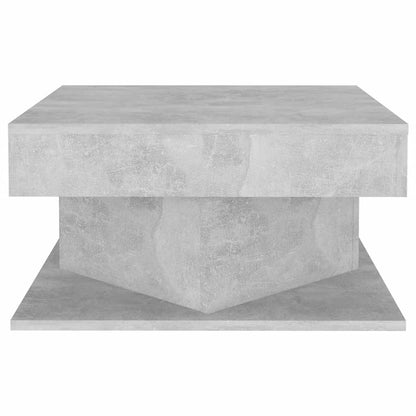 vidaXL Table basse gris béton 57x57x30 cm bois d'ingénierie