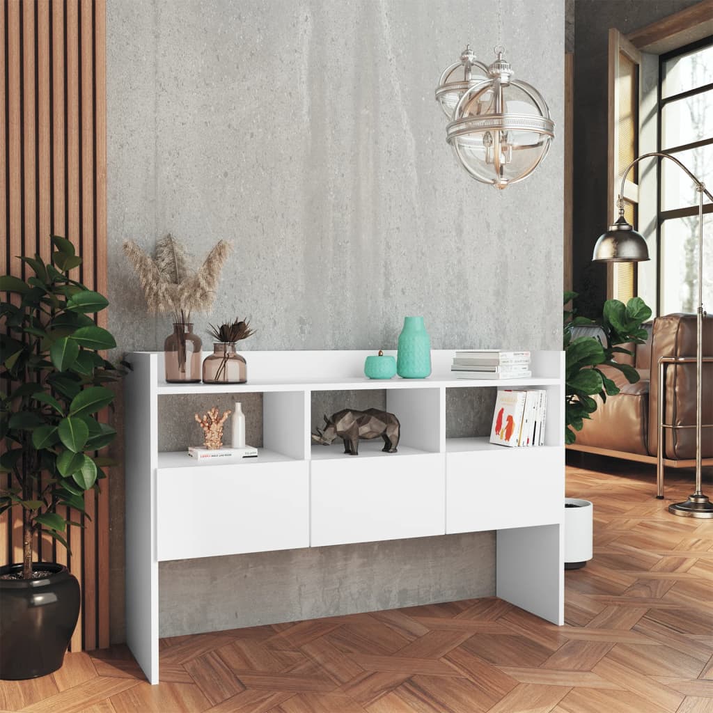 vidaXL Buffet blanc 105x30x70 cm aggloméré