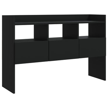 vidaXL Commode noire 105x30x70 cm en bois d'ingénierie