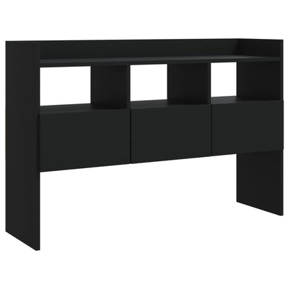 vidaXL Commode noire 105x30x70 cm en bois d'ingénierie
