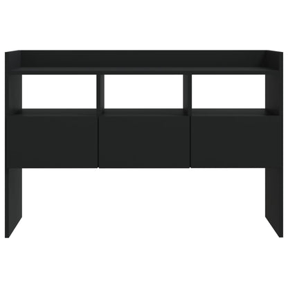 vidaXL Commode noire 105x30x70 cm en bois d'ingénierie