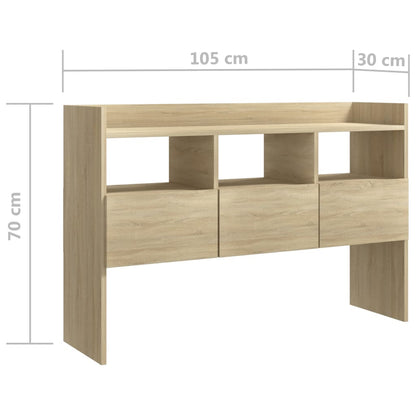 vidaXL Bahut chêne Sonoma 105x30x70 cm bois d'ingénierie