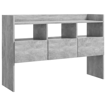 vidaXL Buffet gris béton 105x30x70 cm en bois d'ingénierie