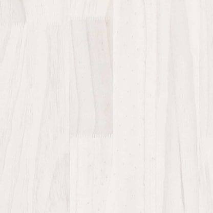 vidaXL Nachtschränke 2 Stk. Weiß 40x29,5x64 cm Massivholz Kiefer