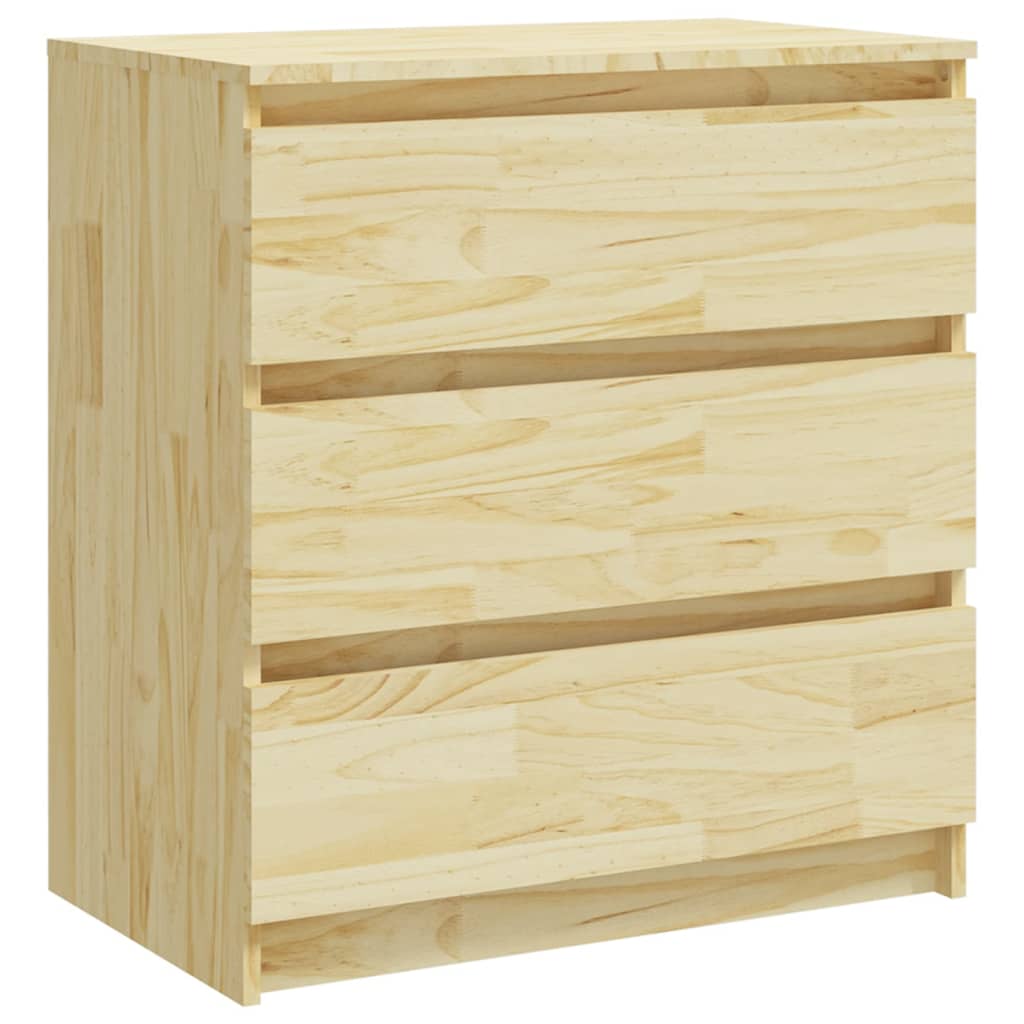 vidaXL Nachtschrank 60x36x64 cm Massivholz Kiefer