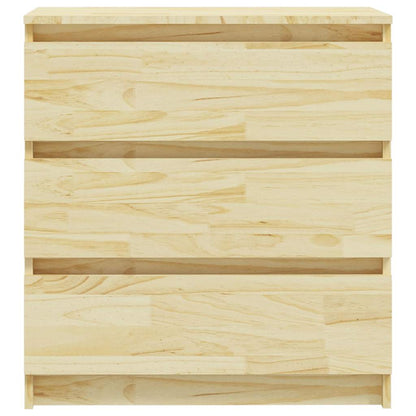 vidaXL Nachtschrank 60x36x64 cm Massivholz Kiefer