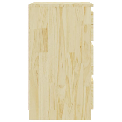 vidaXL Nachtschrank 60x36x64 cm Massivholz Kiefer