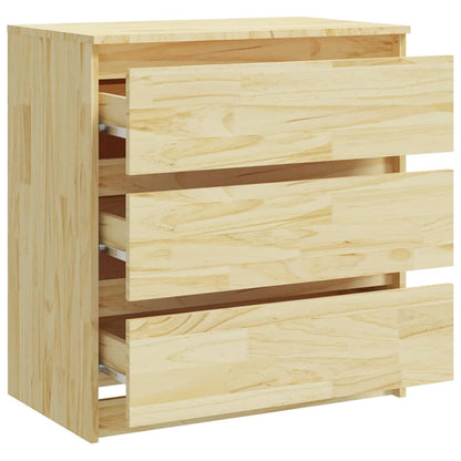 vidaXL Nachtschrank 60x36x64 cm Massivholz Kiefer