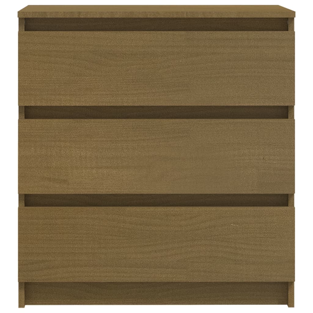 vidaXL Nachtschrank Honigbraun 60x36x64 cm Massivholz Kiefer