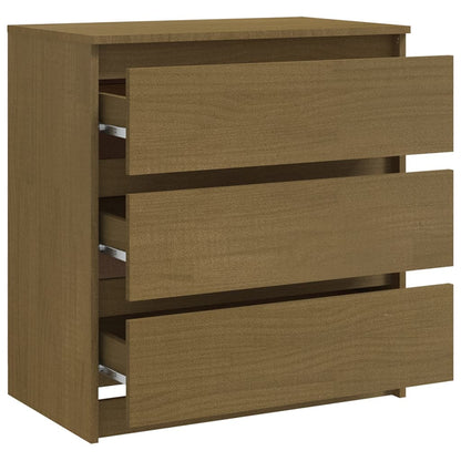 vidaXL Nachtschrank Honigbraun 60x36x64 cm Massivholz Kiefer