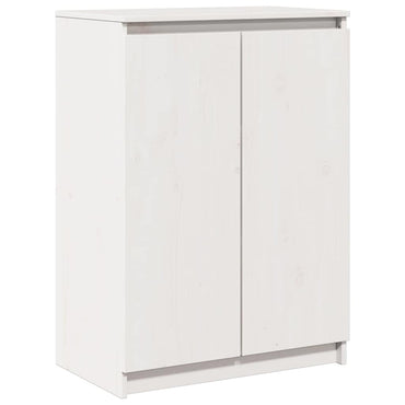 vidaXL Sideboard Weiß 60x36x84 cm Massivholz Kiefer