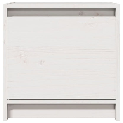 vidaXL Nachtschrank Weiß 40x30,5x40 cm Massivholz Kiefer