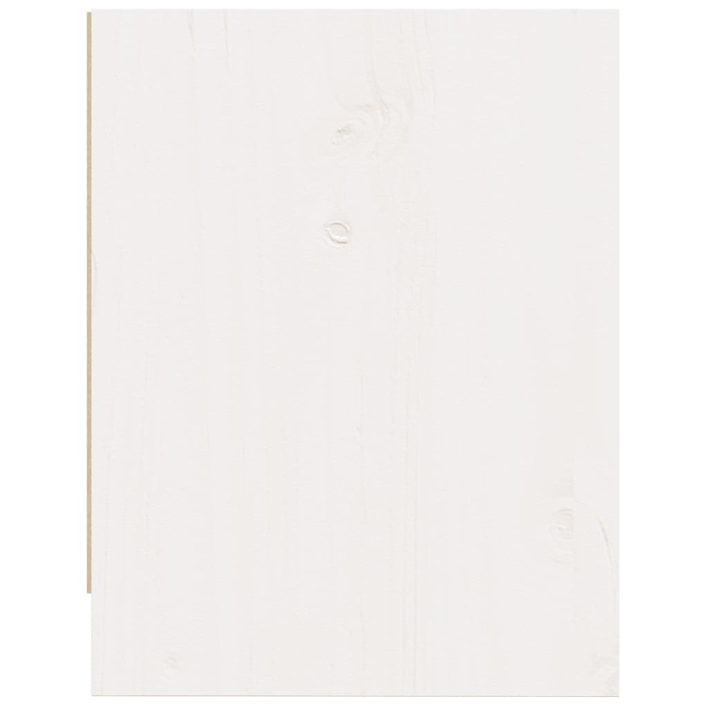 vidaXL Nachtschrank Weiß 40x30,5x40 cm Massivholz Kiefer