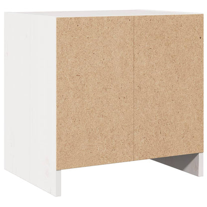 vidaXL Nachtschrank Weiß 40x30,5x40 cm Massivholz Kiefer