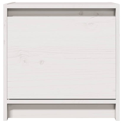 vidaXL Nachtschränke 2 Stk. Weiß 40x30,5x40 cm Massivholz Kiefer