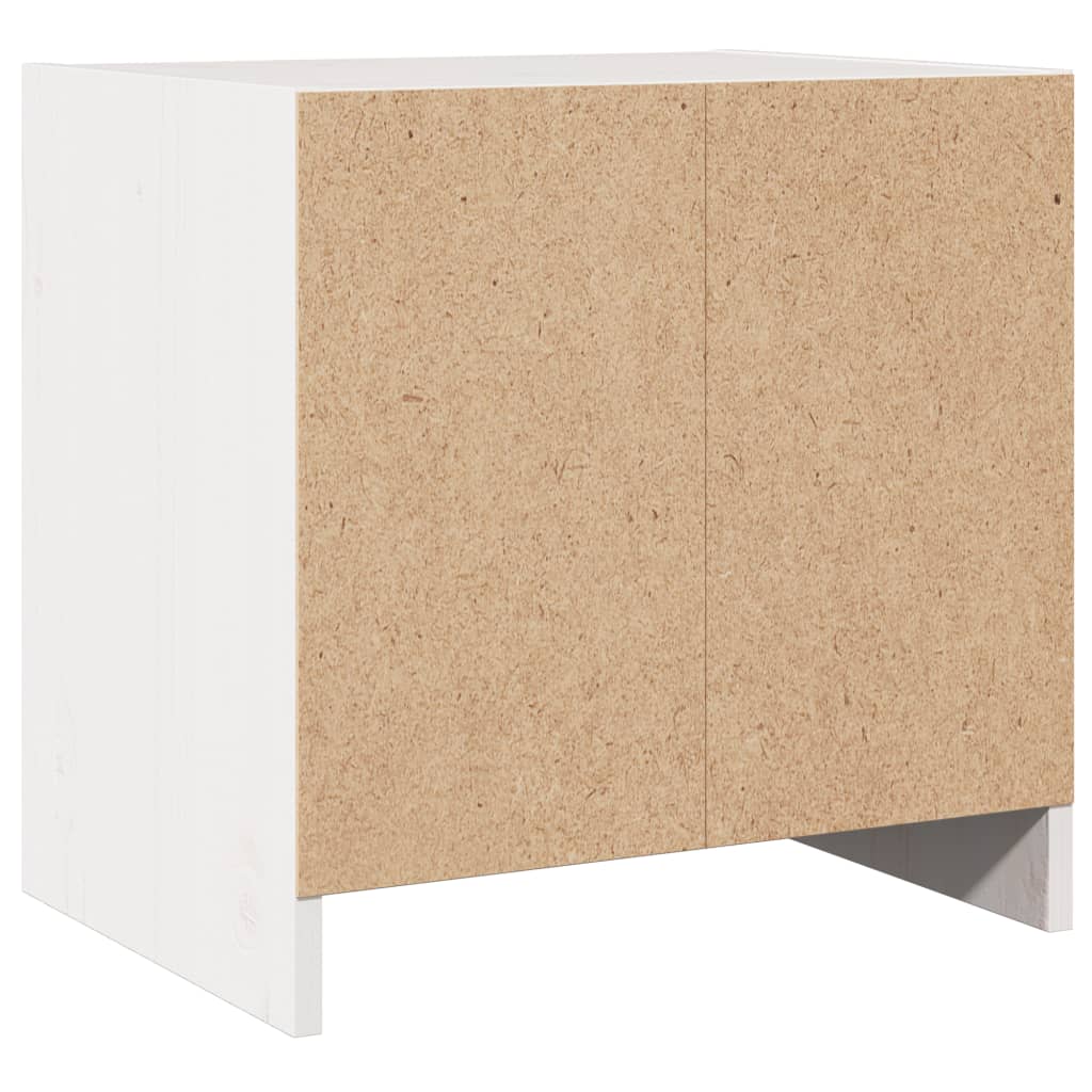 vidaXL Nachtschränke 2 Stk. Weiß 40x30,5x40 cm Massivholz Kiefer