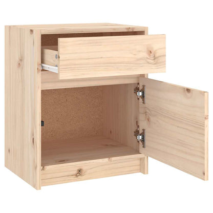 vidaXL Nachtschrank 40x31x50 cm Massivholz Kiefer