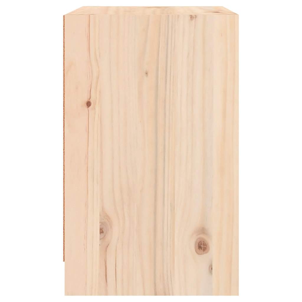 vidaXL Nachtschrank 40x31x50 cm Massivholz Kiefer