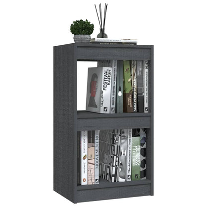 vidaXL Bücherregal Grau 40x30x71,5 cm Massivholz Kiefer