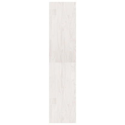 vidaXL Bücherregal Raumteiler Weiß 40x30x135,5 cm Massivholz Kiefer