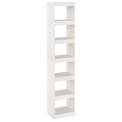 vidaXL Bibliothèque/Séparateur de pièce Blanc 40x30x199 cm Bois de pin massif