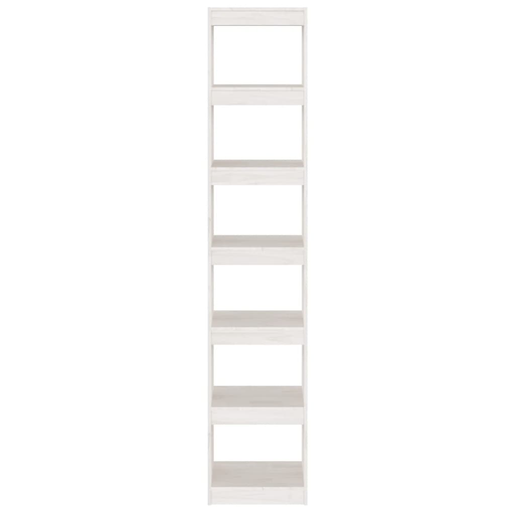 vidaXL Bibliothèque/Séparateur de pièce Blanc 40x30x199 cm Bois de pin massif