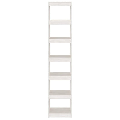 vidaXL Bibliothèque/Séparateur de pièce Blanc 40x30x199 cm Bois de pin massif
