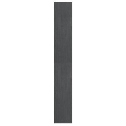 vidaXL Bücherregal/Raumteiler Grau 40x30x199 cm Massivholz Kiefer