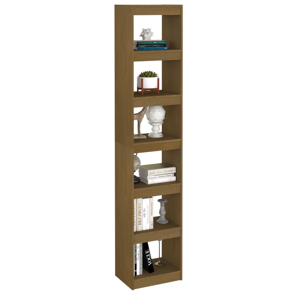 vidaXL Étagère/Séparateur de pièce marron miel 40x30x199 cm Bois de pin massif