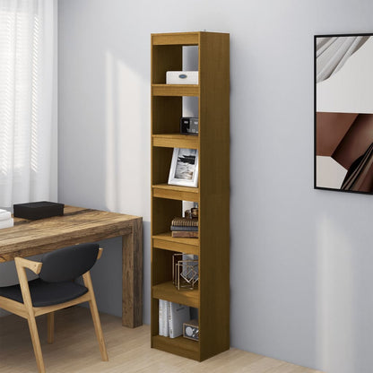 vidaXL Étagère/Séparateur de pièce marron miel 40x30x199 cm Bois de pin massif