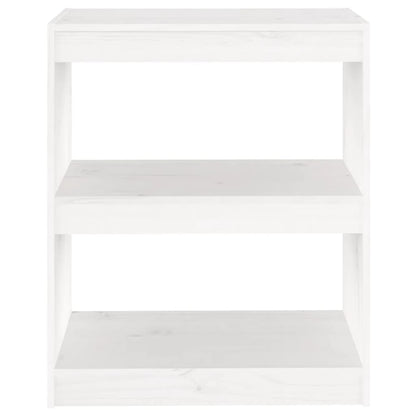 vidaXL Bibliothèque/Meuble de séparation Blanc 60x30x71,5 cm Bois de pin massif