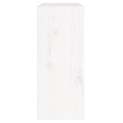 vidaXL Bibliothèque/Meuble de séparation Blanc 60x30x71,5 cm Bois de pin massif