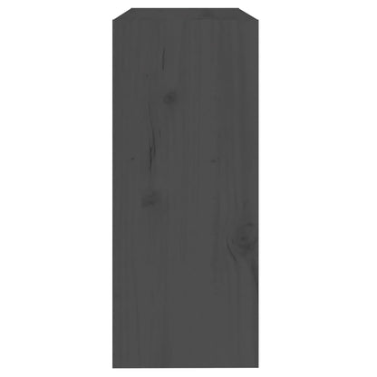 vidaXL Bücherregal/Raumteiler Grau 60x30x71,5 cm Massivholz Kiefer