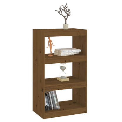 vidaXL Étagère/Séparateur de pièce marron miel 60x30x103,5 cm Bois de pin
