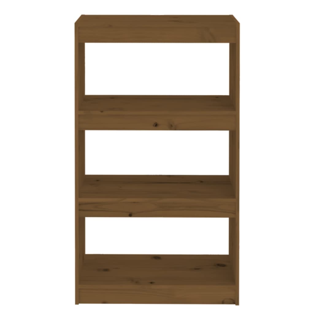 vidaXL Étagère/Séparateur de pièce marron miel 60x30x103,5 cm Bois de pin