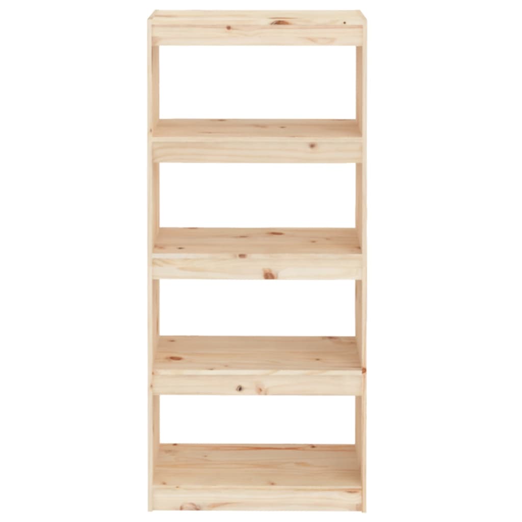 vidaXL Bücherregal/Raumteiler 60x30x135,5 cm Massivholz Kiefer