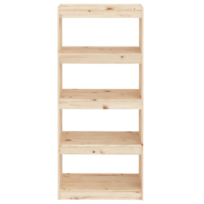 vidaXL Bücherregal/Raumteiler 60x30x135,5 cm Massivholz Kiefer