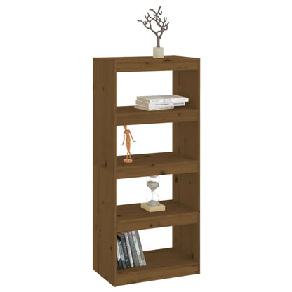 vidaXL Bücherregal/Raumteiler Honigbraun 60x30x135,5 cm Kiefernholz